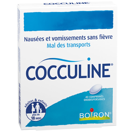 Cocculine - Nausées & Vomissements & Mal Des Transports - Boiron - 40 Comprimés Orodispersibles