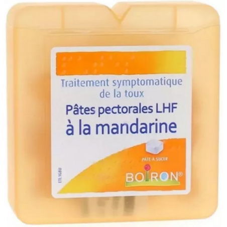 Pâtes Pectorales Mandarine - Traitement Symptomatique de La Toux - Boiron - 60g