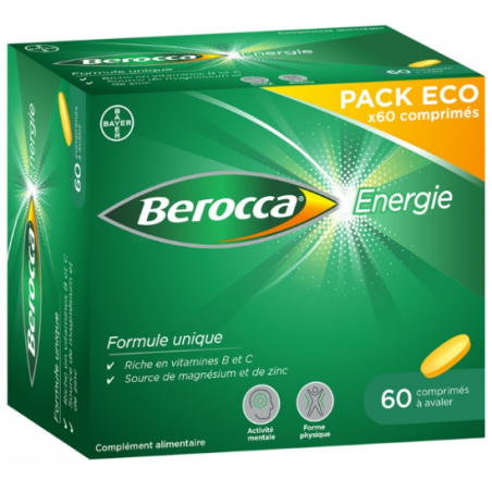 Berocca Energie - Fatigue Passagère - Boite de 60 comprimés