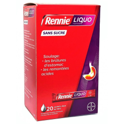 Rennie Liquo Sans Sucre Sachet Dose 10 ml, Boite de 20 - Bayer