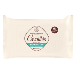 Deodorant Wipes - Dermato 48h - Cavaillès - 15 Wipes