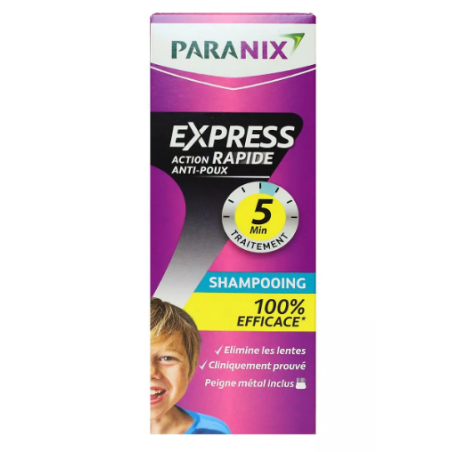 Shampooing Anti-Poux - Action Rapide - Paranix Express - 200 ml