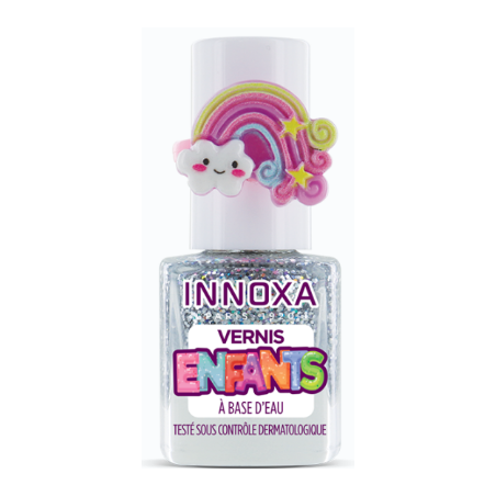 Nail Polish - Water base - Rainbow Silver - Innoxa - 1 Polish
