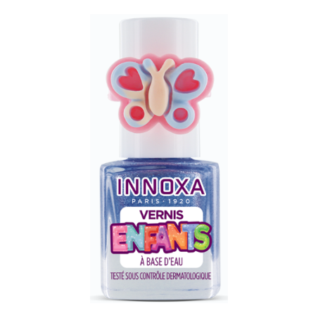 Vernis à Ongles - A base d'eau - Papillon Bleue - Innoxa - 1 Vernis