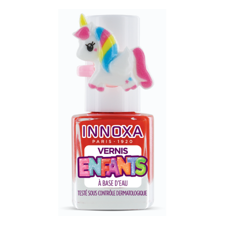 Vernis à Ongles - A base d'eau - Licorne Rouge - Innoxa - 1 Vernis