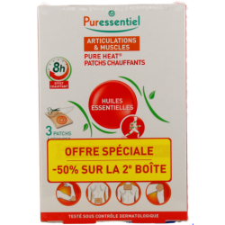 Patchs Chauffants - Articulations et Muscles - Puressentiel - 3 patchs