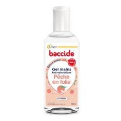 Hydroalcoholic Hand Gel - No Rinse - Baccide Peach Scent - Cooper - 100ml