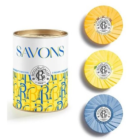 coffret 3 savons - Cédrat - Bois d'orange - Bois de Santal - Roger Gallet -3X100g