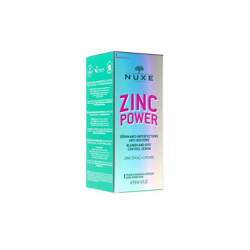 Zinc Power - Sérum anti-imperfections et anti-boutons - Nuxe - 30ml