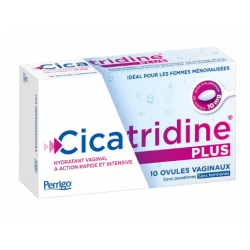  Cicatridine Plus - Hydratant Vaginal - 10 Ovules - Cicatridine