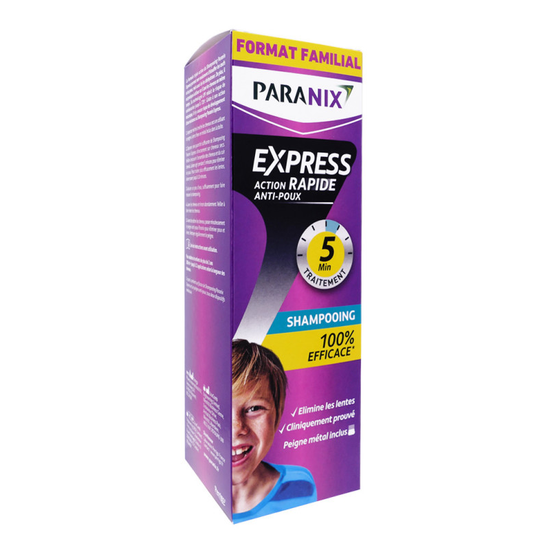  Anti-Lice Shampoo - Fast Action - Paranix Express - 300 ml Paranix