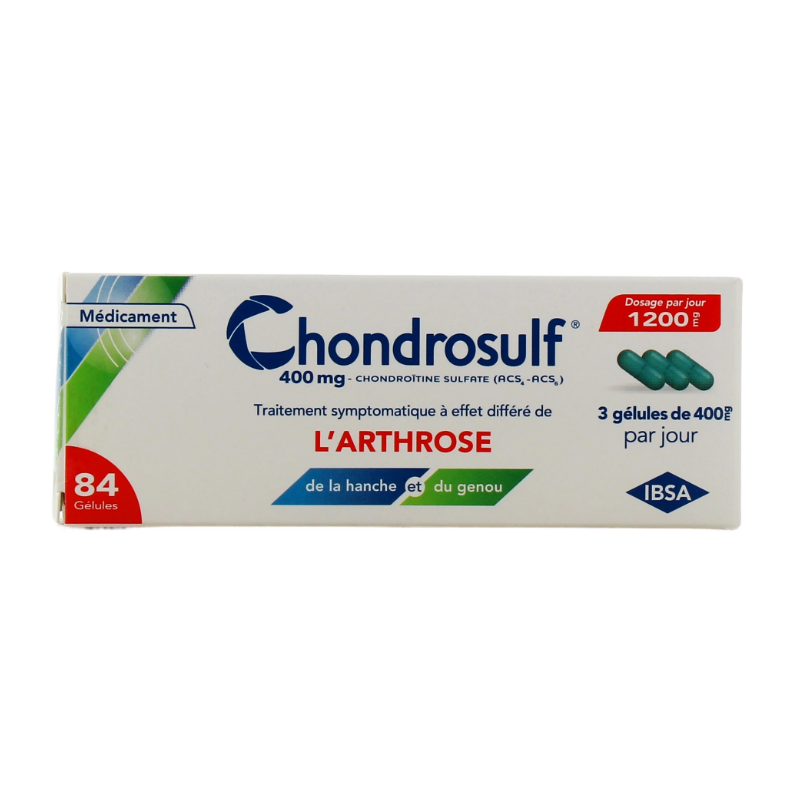 Chondrosulf 400mg - Symptomatic Treatment of Arthritis - 84 Capsules Peters Surgical