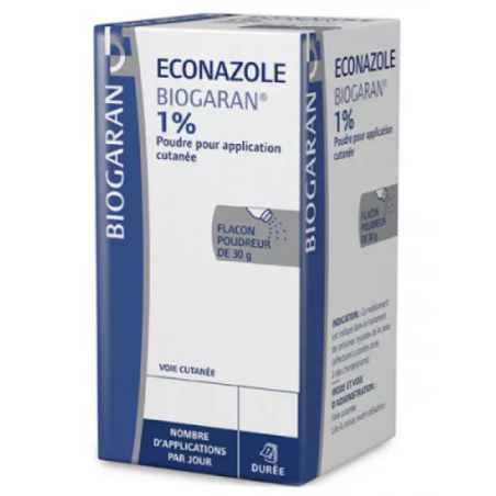Econazole - Talcum powder - Mycosis treatment - Biogaran - 30g