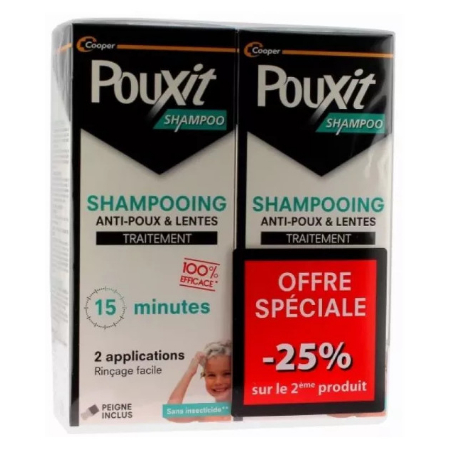 Anti-Lice & Nits Shampoo - Pouxit - Special Offer - 2x200 ml