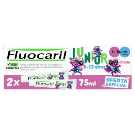 Dentifrice Enfants - Aide à Prévenir les Caries et Renforce l'Email - Fluocaril - 2 x 75ml