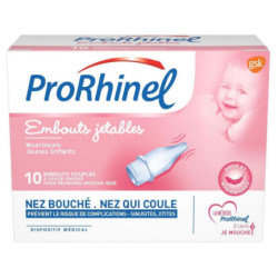 Prorhinel 10 Embouts Jetables Souples Pour Prorhinel Mouche Bébé