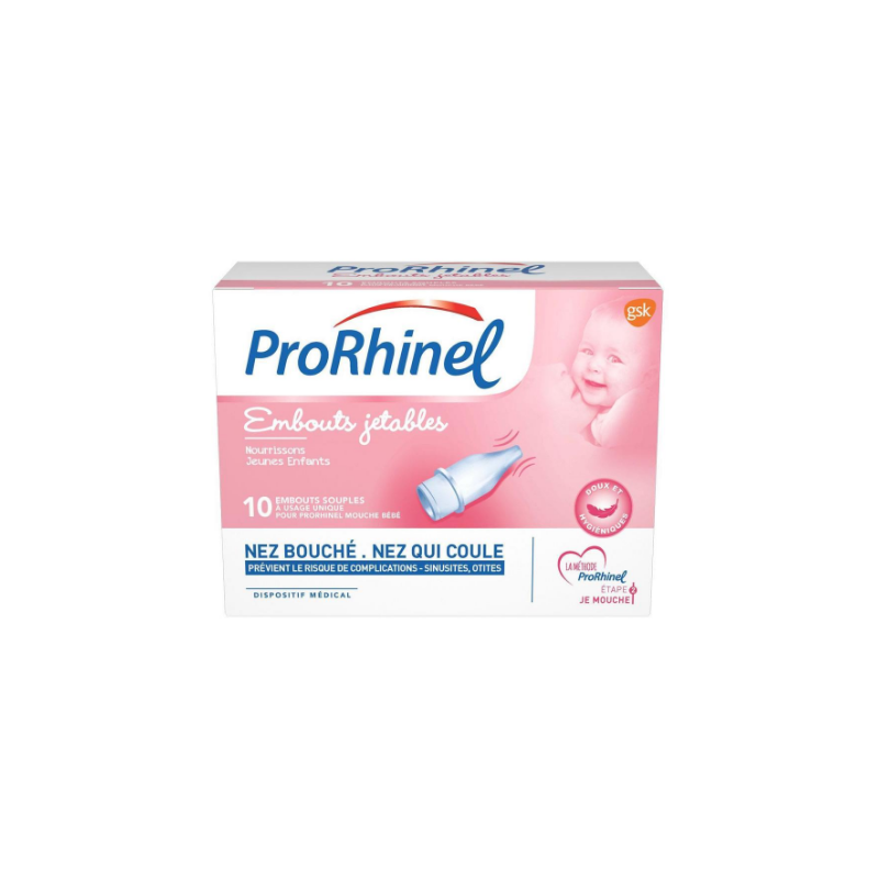 Prorhinel 10 Embouts Jetables Souples Pour Prorhinel Mouche Bébé