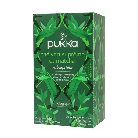 Thé Vert Matcha Suprême - Bio - Pukka - 20 Sachets