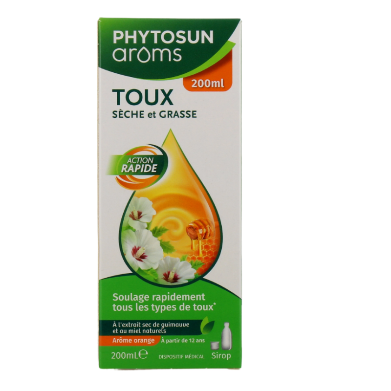 Dry & Oily Cough Syrup - Phytosun Aroms - Orange Flavor - 200ml