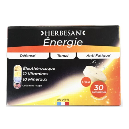 Multivitamines Energie - Herbesan - 30 Comprimés Effervescents