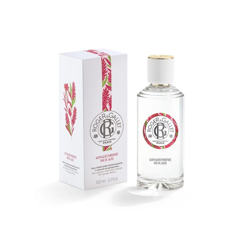 Red Ginger Scented Water Gift Set - Roger Gallet - 100ml + free candle
