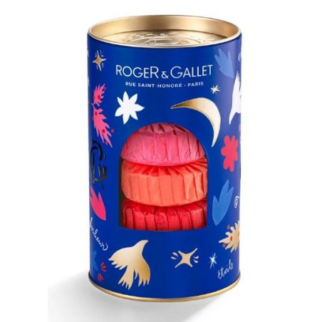 Coffret 3 Savons Noël - Fleur de Figuier - Gingembre Rouge - Rose