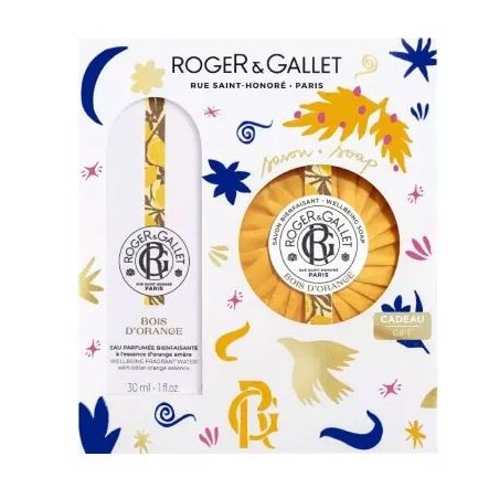 Coffret Eau Parfumée - Bois d'orange - Roger Gallet - 30ml + savon offert