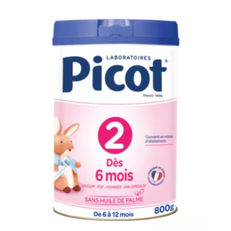 Lait 2ème âge - Dès 6 mois - Picot - 800g