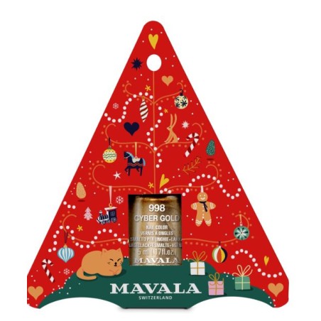 Vernis à Ongles Noel - Cyber Gold - n°998 - Mavala - 5ml