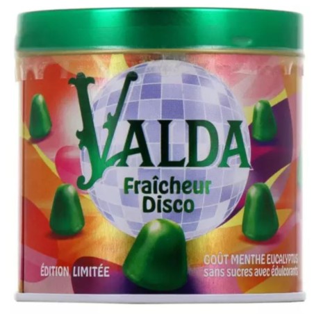 Valda Limited Edition disco - Mint & Eucalyptus flavor - Without sugars - 160 g Valda
