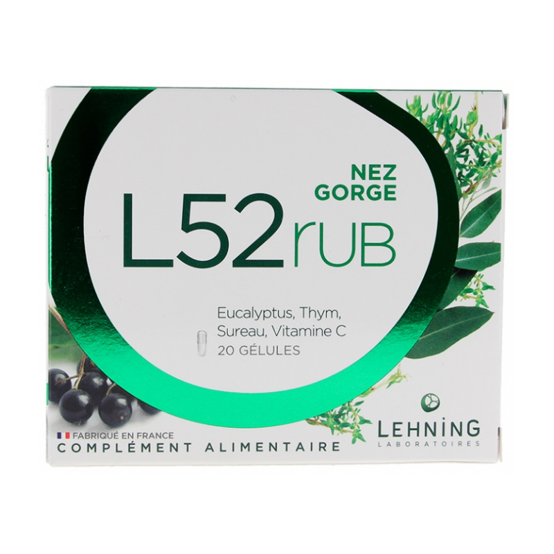 L52 Rub - Nez Gorge - Lehning - 20 Gélules
