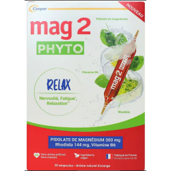 Mag2 Phyto Relax - Nervosité - Relaxation - Cooper - 30 ampoules