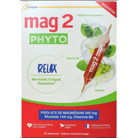 Mag2 Phyto Relax - Nervosité - Relaxation - Cooper - 30 ampoules