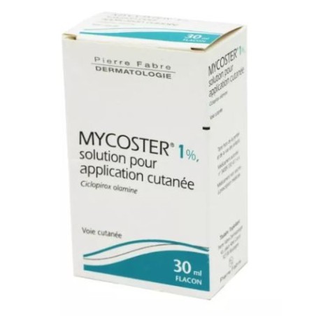 Mycoster – Ciclopirox Olamine 1% Solution – for Topical Use (30 ml Vial) Pierre Fabre Medicament