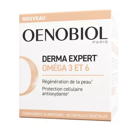 Derma Expert - Oméga 3 & 6 - Oenobiol - 30 Capsules