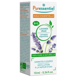 Organic Real Lavender - Essential Oil - Puressentiel - 10 ml