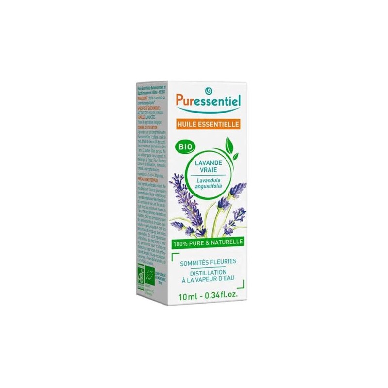 Organic Real Lavender - Essential Oil - Puressentiel - 10 ml