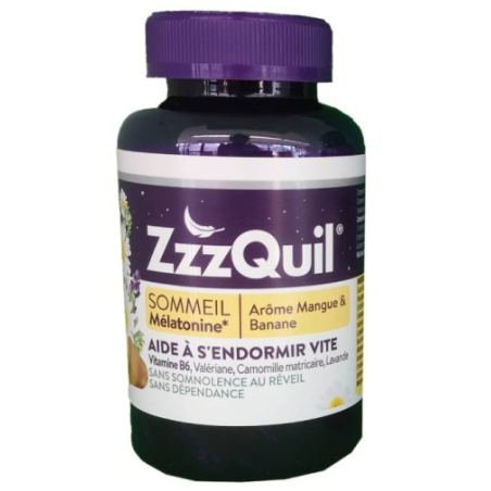ZzzQuil Sleep - Melatonin - Mango Banana Flavour - 60 Gummies