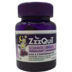 Zzzquil Doux - Sommeil - Mélatonine - 30 gommes
