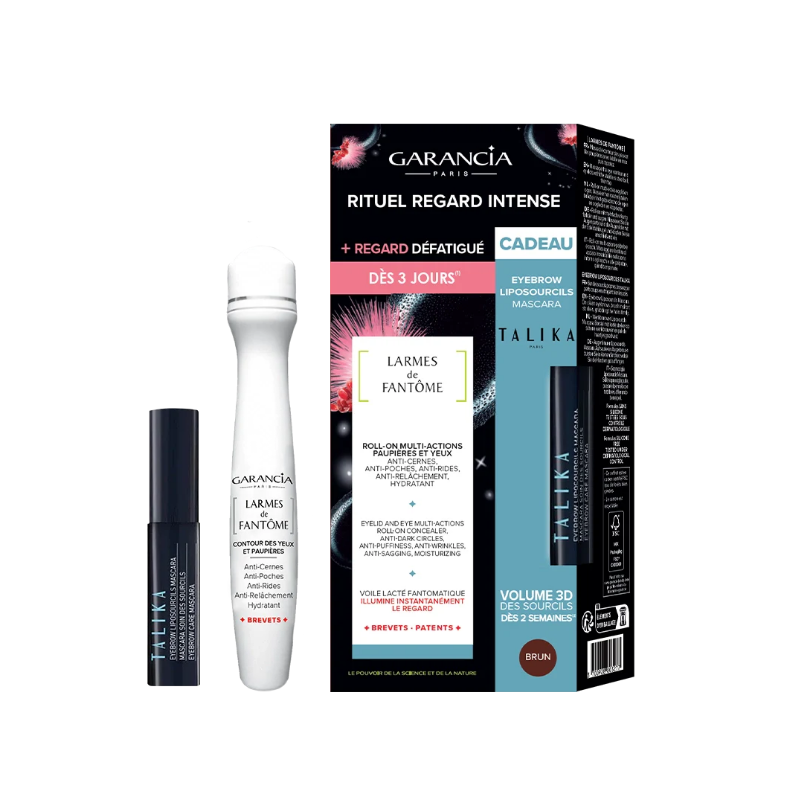 Larmes de Fantôme - Garancia - Paupières et Contour des Yeux -  Roller 10 ml + Mascara Liposourcils brun offert