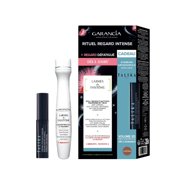 Larmes de Fantôme - Garancia - Paupières et Contour des Yeux -  Roller 10 ml + Mascara Liposourcils châtain offert