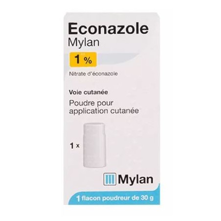 Econazole - Talcum powder - Mycosis treatment - Viatris - 30g  Mylan Pharma