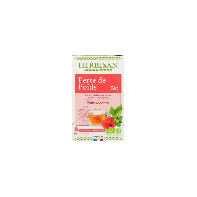 Herbesan Weight Loss, Infusions, Raspberry Flavor - 20 Sachets, Herbal Tea Herbesan No. 15 Herbesan