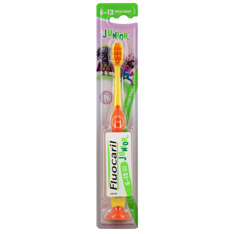 Junior Toothbrush - 6-13 years - Fluocaril - 1 Brush with Suction Cup