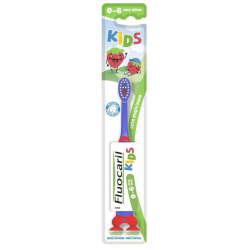 Kids Toothbrush - 0-6 years - Fluocaril - 1 Toothbrush with Suction Cup