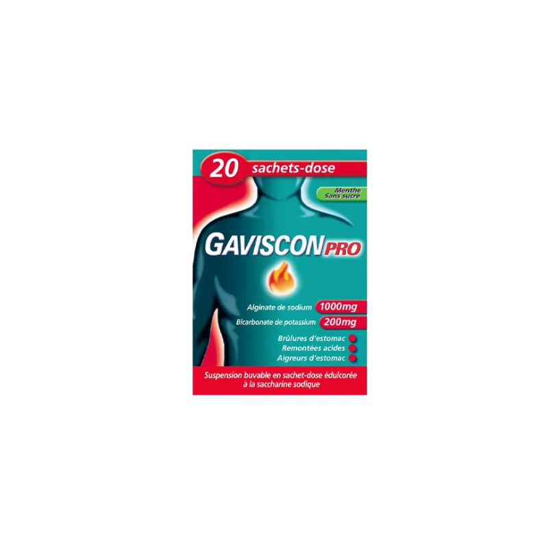 Gavisconpro - Heartburn - Sugar Free Mint - 20 Sachets