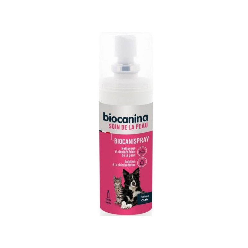 Biocanispray - Solution A La Chlorhexidine - Biocanina - Spray 100 ml
