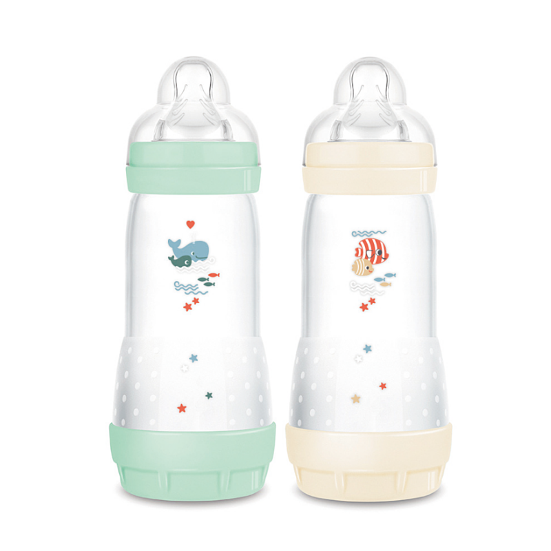 Biberon Bio Easy Start - Anti-colique - 4+ Mois - MAM - 2x320 ml