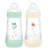 Biberon Bio Easy Start - Anti-colique - 2+ Mois - MAM - 2x260 ml