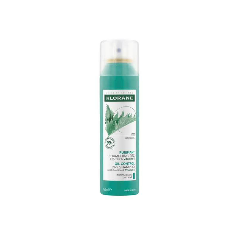 Dry Shampoo with Nettle - Vitamin E - Oily Hair - Klorane - 150 ml
